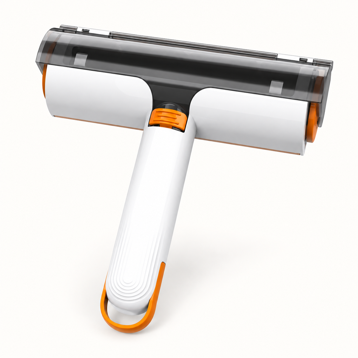 Single white and orange pet hair roller — supplier catalog image with background cleaned